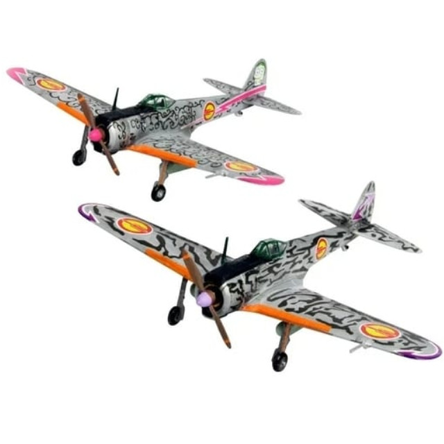 [特典付き] 1/144 隼一型 ケイト機&チカ機 仕様 「荒野のコトブキ飛行隊」 [KHK144-H2SP] プラッツ/プレックス プラモデル