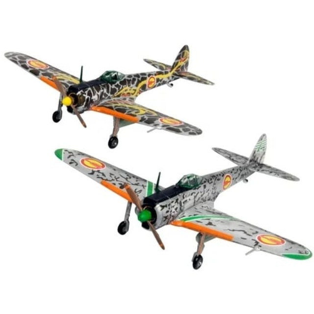 [特典付き] 1/144 隼一型 レオナ機&ザラ機 仕様 「荒野のコトブキ飛行隊」 [KHK144-H3SP] プラッツ/プレックス プラモデル