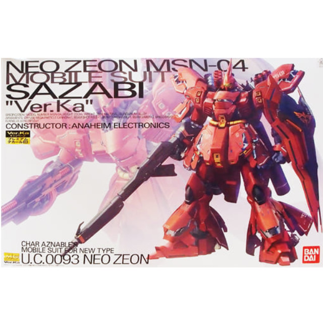 [PTM]1/100 MG MSN-04 サザビー Ver.Ka 「機動戦士ガンダム 逆襲のシャア」 プレミアムデカール同梱版 [0222241] バンダイ プラモデル