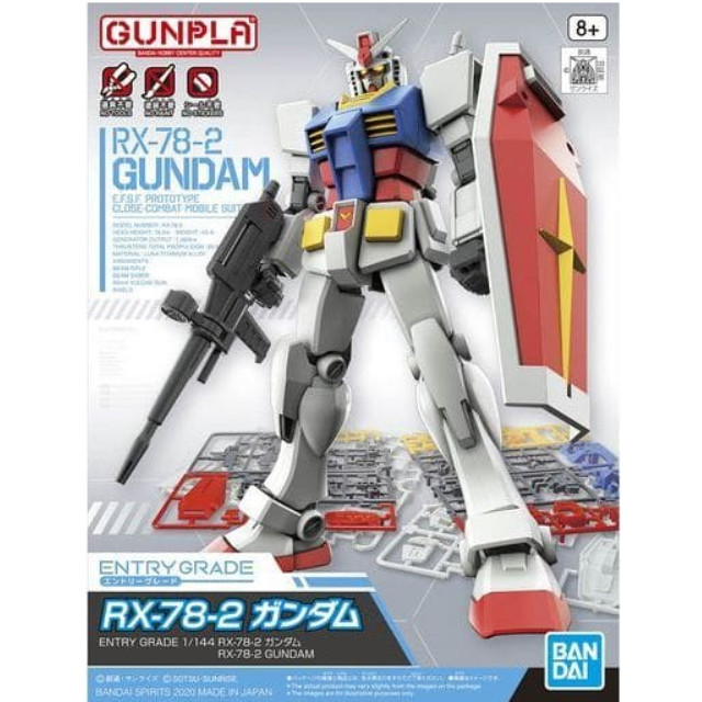 [PTM]1/144 ENTRY GRADE RX-78-2 ガンダム 「機動戦士ガンダム」 [5060747] BANDAI SPIRITS プラモデル