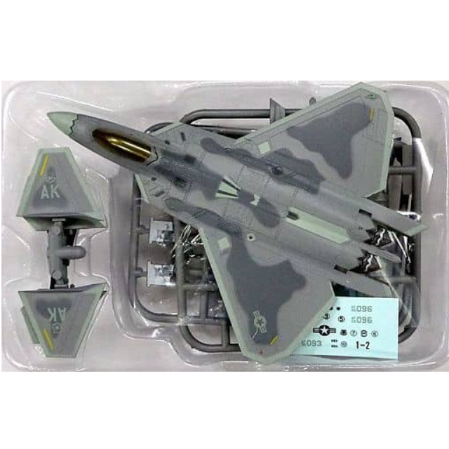 [PTM]1/144 1-2. F-22A アメリカ空軍 第90戦闘飛行隊 「ハイスペックシリーズ vol.3 F-22 ラプター/F-16 ファイティングファルコン」 エフトイズ・コンフェクト プラモデル