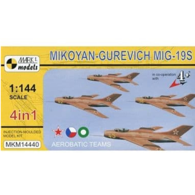 [PTM]1/144 MiG-19S エアロバティック塗装(4機セット) [MKM14440] Mark I(マーク1) プラモデル