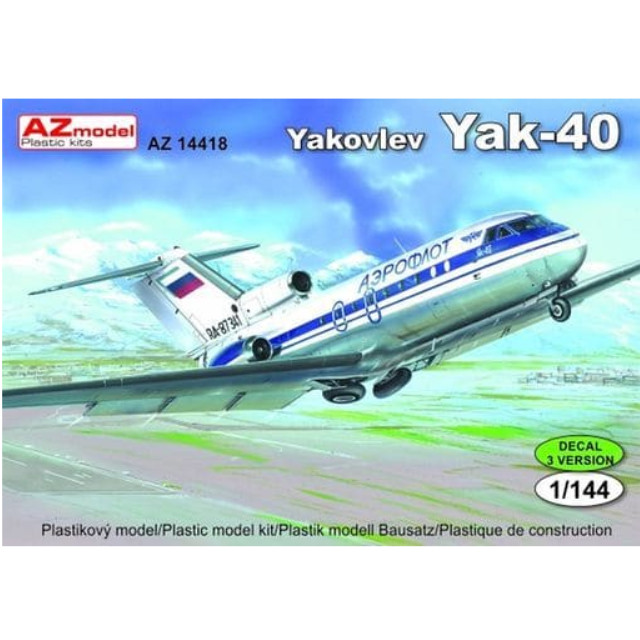 [PTM]1/144 Yak-40 エアロフロート/リビア [AZM14418] AZ Model(エーゼットモデル) プラモデル