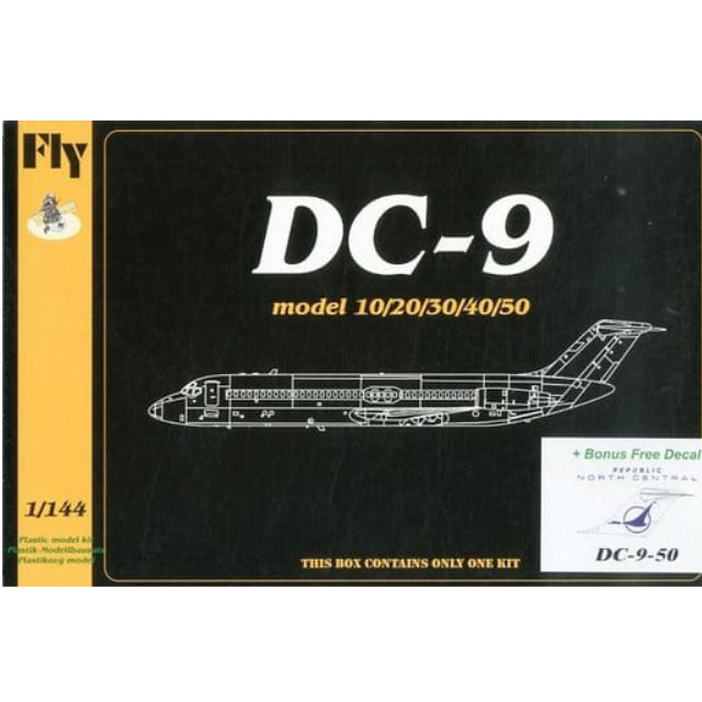 [PTM]1/144 DC-9-50 ノースセントラル・エアラインズ & リパブリック航空 [FLX14428] Fly(フライ) プラモデル