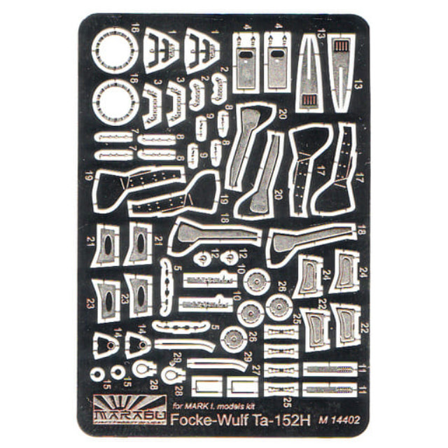 [PTM]1/144 フォッケウルフ Ta-152H エッチングセット(KP用) [HAUM14402] Marabu(マラブ) プラモデル