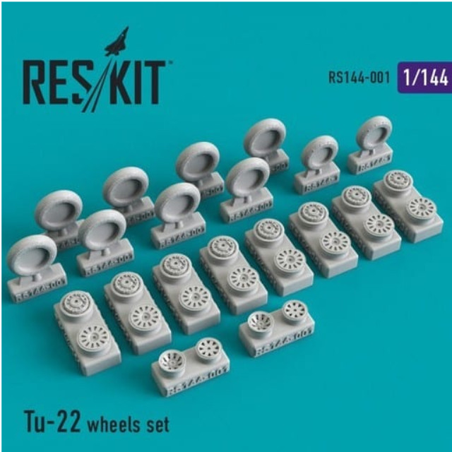 [PTM]1/144 Tu-22 ホイールセット ミクロミル用 ディティールアップパーツ [RSK144-001] Reskit プラモデル