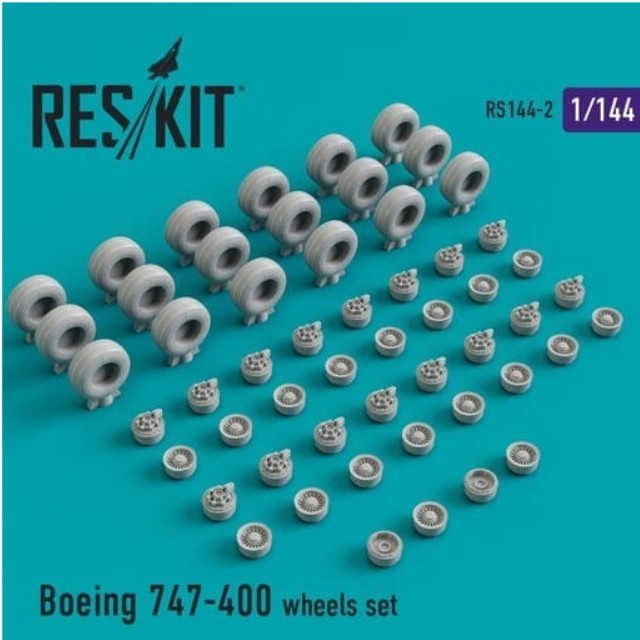 [PTM]1/144 B.747-400 ホイールセット ディティールアップパーツ [RSK144-002] Reskit プラモデル