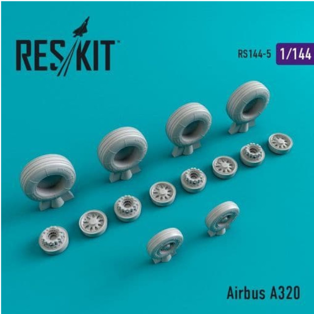 [PTM]1/144 A320 ホイールセット レベル/ズべズダ用 ディティールアップパーツ [RSK144-005] Reskit プラモデル