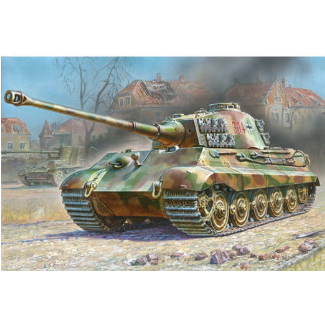 [PTM]1/100 ドイツ重戦車 キングタイガー ヘンシェル砲塔 [ZV6204] ズベズダ プラモデル