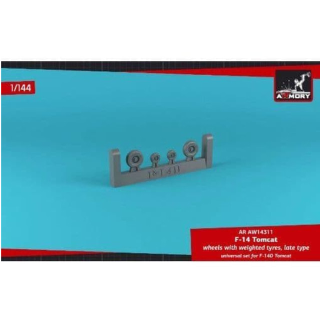 [PTM]1/144 F-14D トムキャット 自重変形ホイール レベル/トランぺッター用 ディティールアップパーツ [AMRAW14311] Armory(アモリー) プラモデル