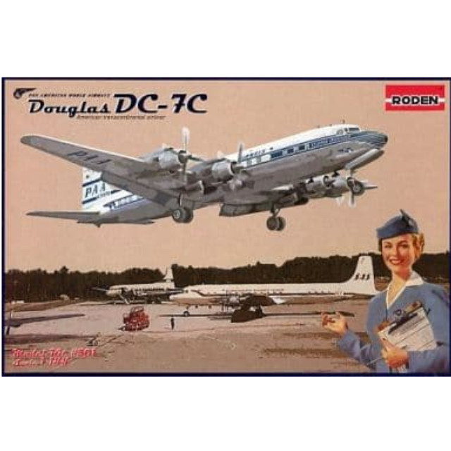 [PTM]1/144 Douglas DC-7C PAN AMERICAN WORLD AIRWAYS -ダグラス DC-7C パンアメリカン航空- [301] RODEN(ローデン) プラモデル