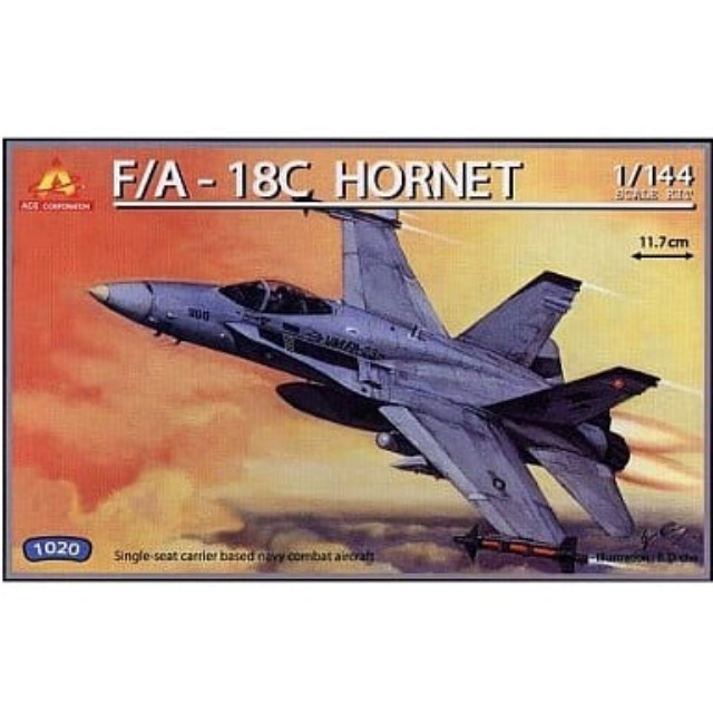 [PTM]1/144 F/A-18C HORNET 「エアクラフト・シリーズ」 [1020] エース・コーポレーション プラモデル