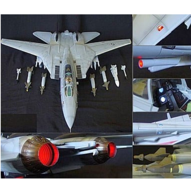 [PTM]1/18 F-14A トムキャットVF1-154ブラックナイツ(LED使用)/限定付属品「1/144 ・キット」1セット付 [K60023C] JS・インターナショナル プラモデル