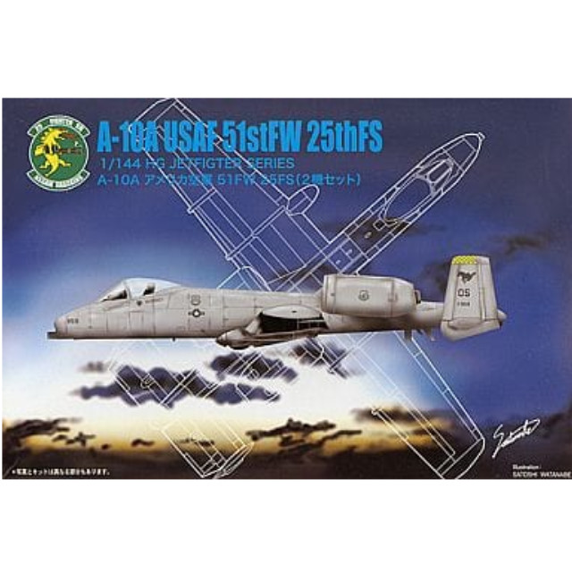 [PTM]1/144 A-10A アメリカ空軍 51stFW 25thFS (2機セット) 「HGジェットファイターシリーズ No.15」 [62165] マイクロエース プラモデル