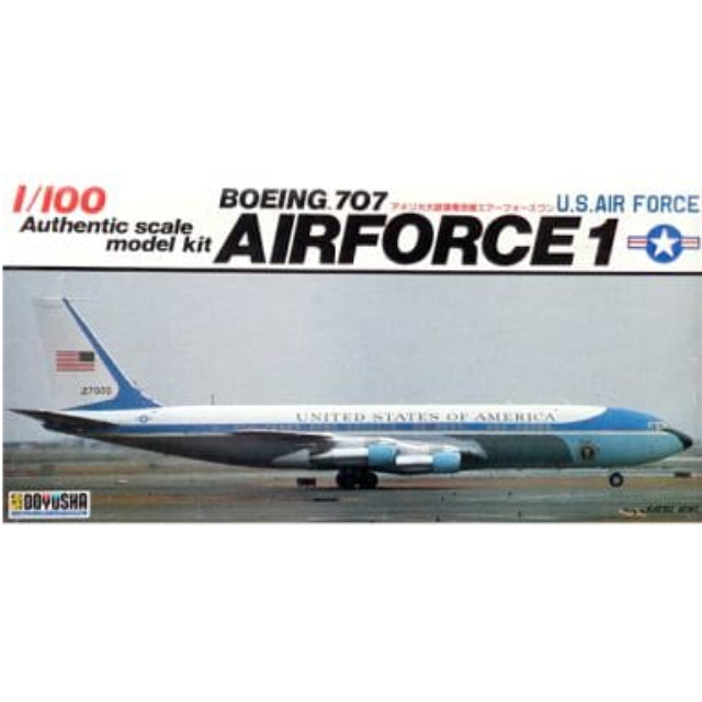 [PTM]1/100 ボーイング707 アメリカ大統領専用機エアフォースワン [100-AF] 童友社 プラモデル