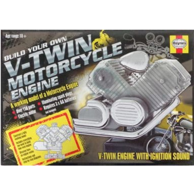 [PTM]1/3 V型2気筒 オートバイエンジン 透明モーターライズモデル [EITHMV2R] Haynes(ヘインズ) プラモデル