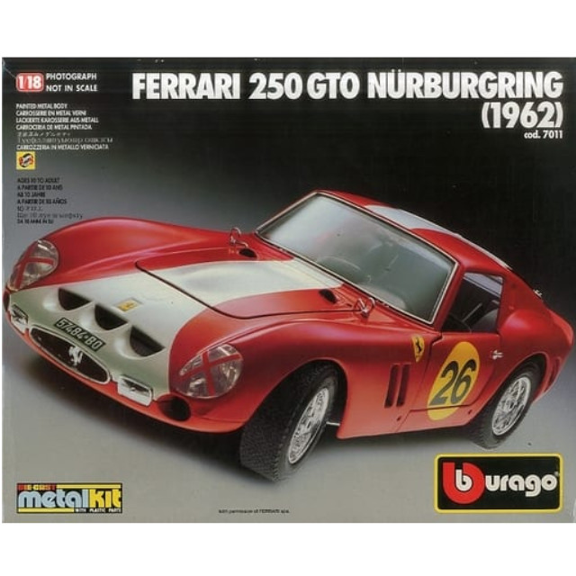 [PTM]1/18 FERRARI 250 GTO NURBURGRING 1962 メタルボディキット [7011] BBURAGO(ブラゴ) プラモデル