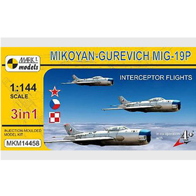 [PTM]1/144 MiG-19P 迎撃隊 (ソ連、チェコ、ポーランド) [MKM14458] Mark I(マーク1) プラモデル