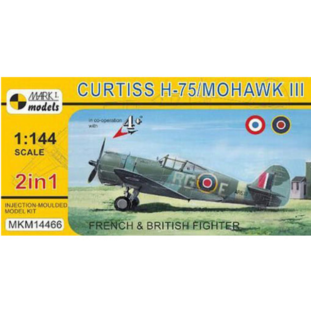 [PTM]1/144 カーチス H-75 モホークMk.III `イギリス・フランス仕様` 2キット入 [MKM14466] Mark I(マーク1) プラモデル