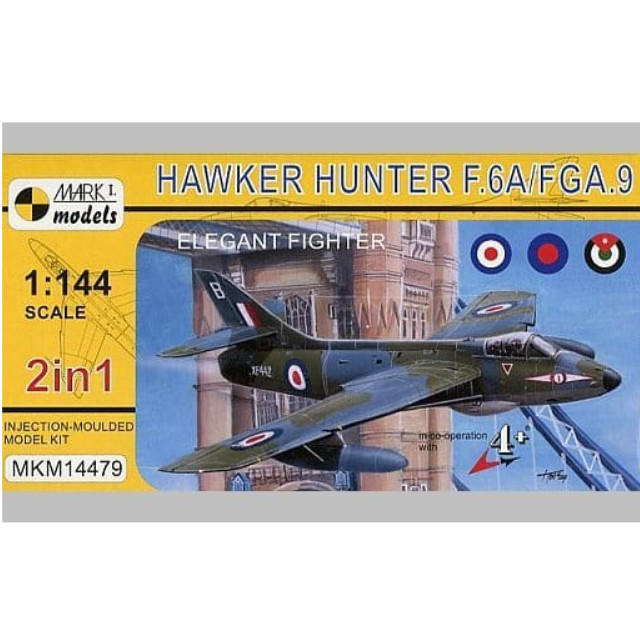 [PTM]1/144 ホーカーハンターF.6A/FGA.9 洗練された戦闘機 2機入り [MKM14479] Mark I(マーク1) プラモデル
