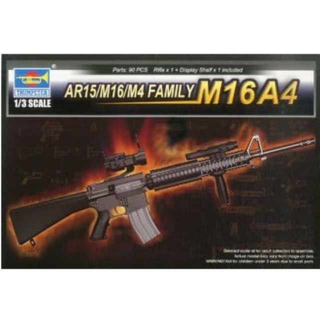 [PTM]1/3 M16A4 「ワールドウェポンシリーズ」 [01915] トランペッター(TRUMPETER) プラモデル