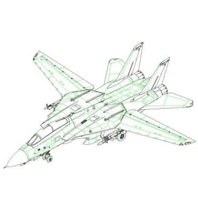 [PTM]1/144 アメリカ海軍 F-14D トムキャット [03919] トランペッター(TRUMPETER) プラモデル