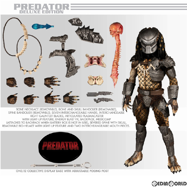 [FIG]ワン12コレクティブ PREDATOR ジャングルハンター・プレデター 1/12 アクションフィギュア メズコトイズ