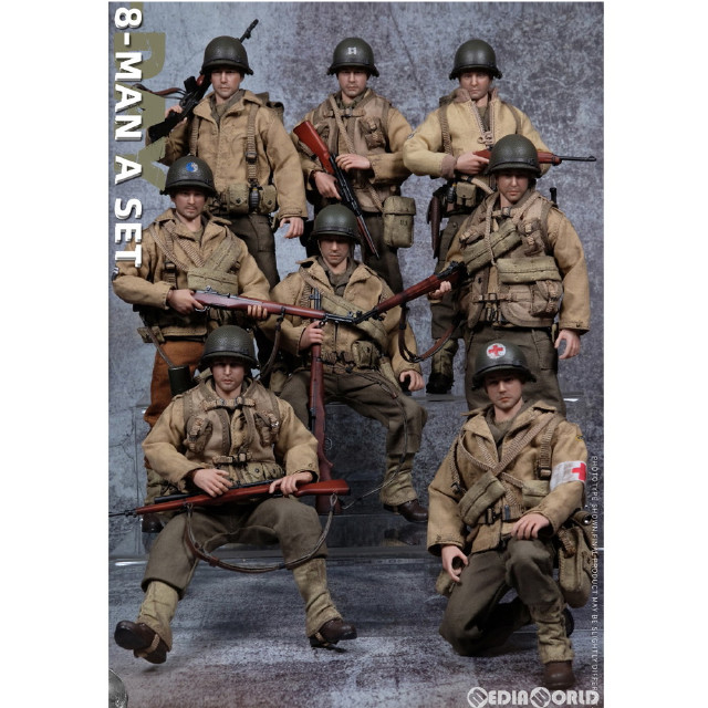 [FIG] 1/12 WWII USアーミー オン D-デイ デラックス エディション(8体セット) 完成品 可動フィギュア(LTY001) クレイジーフィギュア