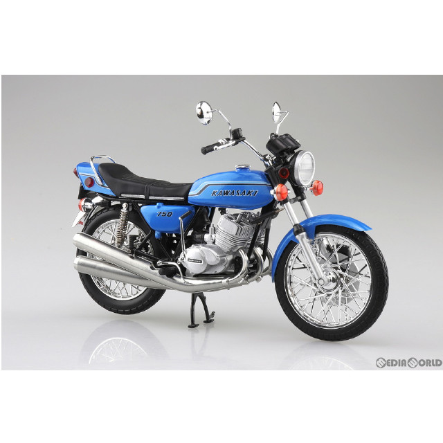 [MDL]1/12 完成品バイク KAWASAKI 750SS MACH IV(ヨーロッパ仕様) キャンディーブルー ミニカー スカイネット(アオシマ)