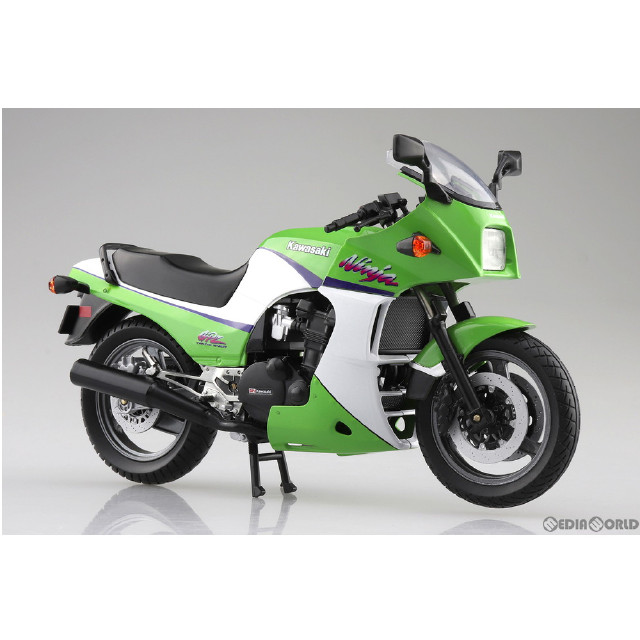 [MDL]1/12 完成品バイク KAWASAKI GPZ900R ライムグリーン ミニカー スカイネット(アオシマ)
