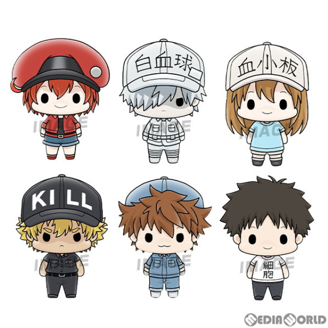[FIG](BOX)ちょこりんマスコット はたらく細胞 フィギュア(6個) メガハウス