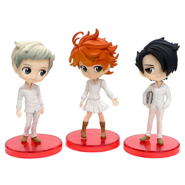 [FIG]エマ&ノーマン&レイ(3体セット) 「約束のネバーランド」 Q posket petit 週刊少年ジャンプ 応募者全員サービス フィギュア プライズ バンプレスト