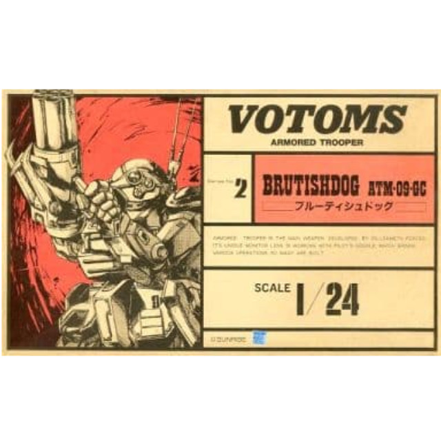[PTM]1/24 ATM-09-GC ブルーティッシュドッグ 「装甲騎兵ボトムズ」 SAKシリーズNo.2 [444312-3] プラモデル タカラ