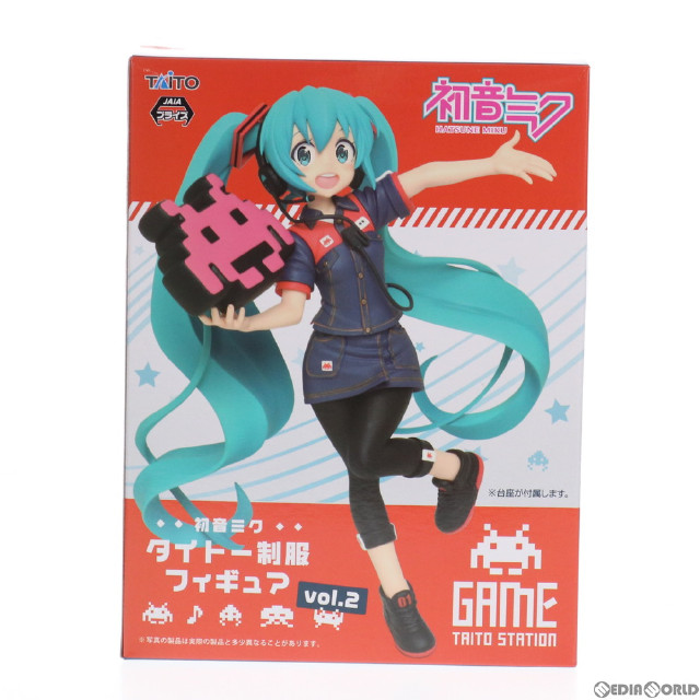 [FIG]タイトー限定 初音ミク タイトー制服 フィギュアvol.2 キャラクター・ボーカル・シリーズ01 初音ミク×スペースインベーダー プライズ タイトー