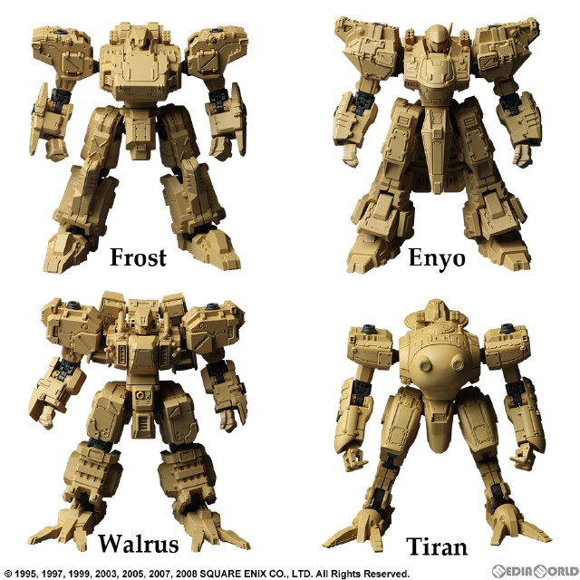 [PTM]フロントミッション ストラクチャーアーツ 1/72 スケール プラスティック モデルキット シリーズ Vol.2 全4種BOX FRONT MISSION プラモデル スクウェア・エニックス