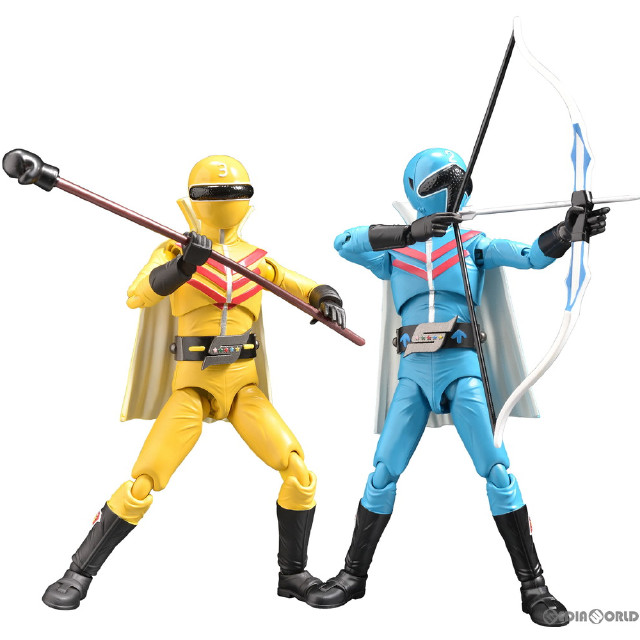 [FIG]HAF ヒーローアクションフィギュア -東映編- アオレンジャー&キレンジャー 秘密戦隊ゴレンジャー 完成品 可動フィギュア エヴォリューショントイ(EVOLUTION・TOY)