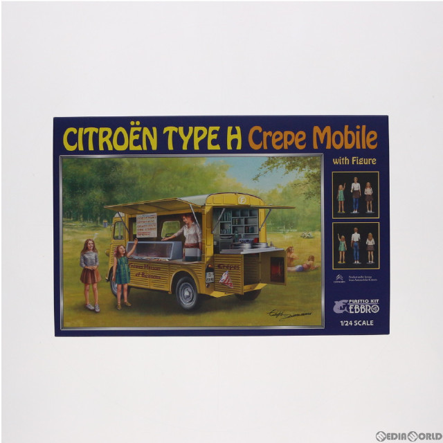 [PTM]1/24 CITROEN H Crepe mobile with Figure(シトロエンH クレープモービル ウィズ フィギュア) プラモデル(25013) エブロ(EBBRO)