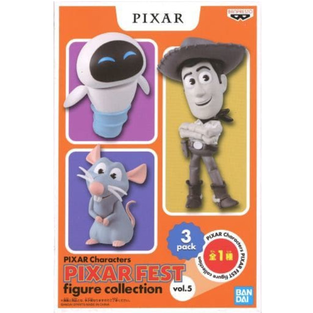 [FIG]レミー&イヴ&ウッディ ディズニーキャラクターズ PIXAR Characters PIXAR FEST figure collection vol.5 フィギュア プライズ(2518736) バンプレスト