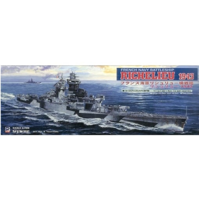 [PTM]スカイウェーブシリーズ 1/700 フランス海軍 リシュリュー級戦艦 リシュリュー1943 プラモデル(W100) ピットロード