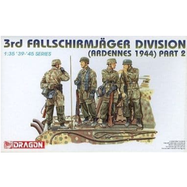 [PTM]1/35 ドイツ 第3降下猟兵師団 アルデンヌ1944 パートII(4体セット) ’39-’45 SERIES プラモデル(6143) ドラゴン(DRAGON)