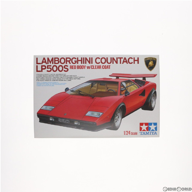 [PTM]1/24 ランボルギーニ カウンタック LP500S(クリヤーコートレッドボディ) スケール特別企画 ディスプレイモデル プラモデル(25419) タミヤ