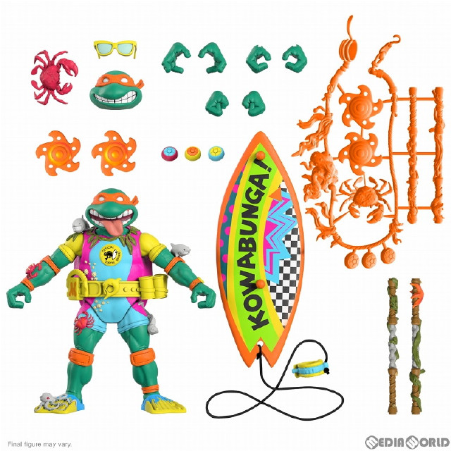 [FIG]下水サーファー ミケランジェロ ティーンエイジ・ミュータント・ニンジャ・タートルズ TMNT wave 6 アルティメイト 7インチ アクションフィギュア スーパー7