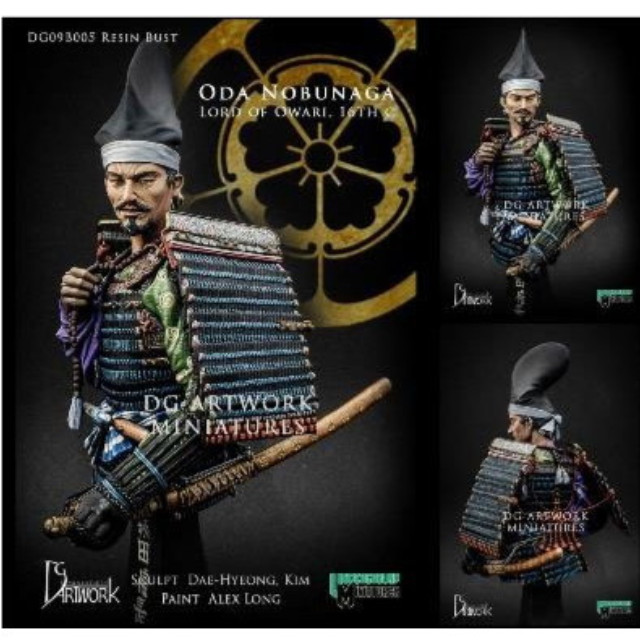 [FIG]1/9 織田信長 尾張 16世紀(バスト) レジンキャストキット [DG09B005] フィギュア DG Artwork(DGアートワーク)