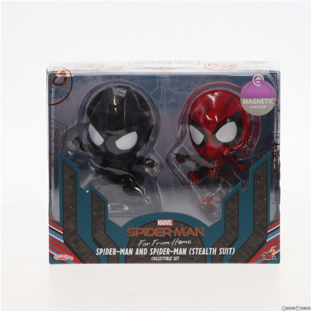 [FIG]スパイダーマン(壁はりつき版)&スパイダーマン(ステルススーツ版) 2体セット 「スパイダーマン:ファー・フロム・ホーム」 コスベイビー サイズS フィギュア ホットトイズ