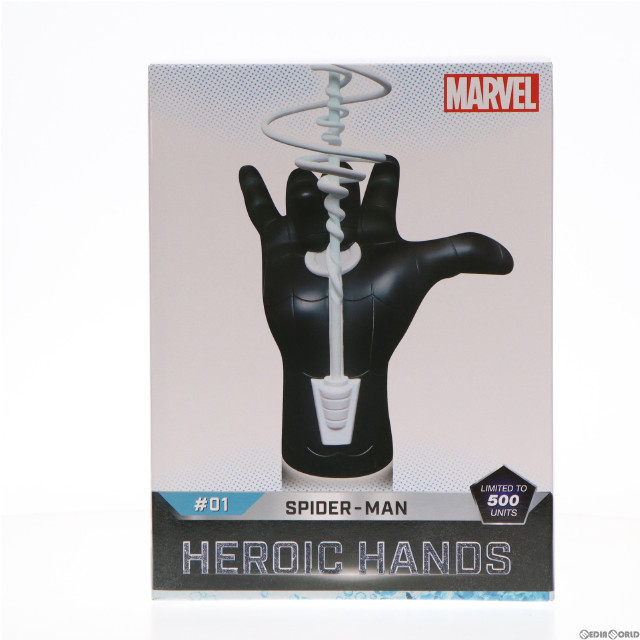 [FIG]スパイダーマン(ブラック・コスチューム限定) 「スパイダーマン」 ヒロイック・ハンド #01B 1/1 スタチュー マーベル・オールスターズ限定 フィギュア ホットトイズ/トイサピエンス
