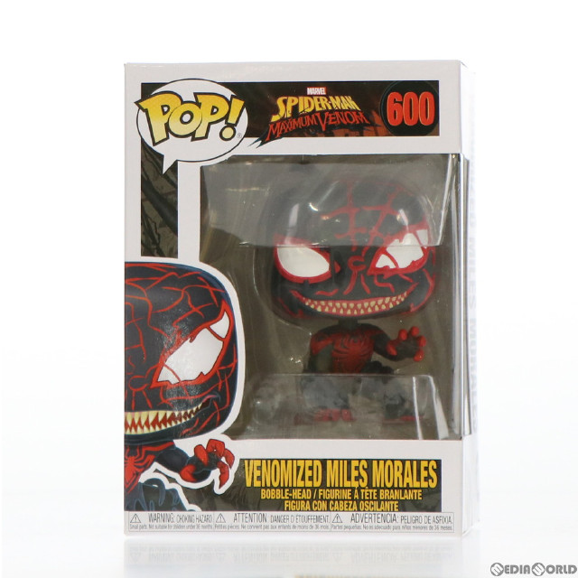 [買取]POP! 600 スパイダーマン(マイルス・モラレス/ヴェノム版) マーベル・コミック ヴェノム 完成品 フィギュア FUNKO(ファンコ)