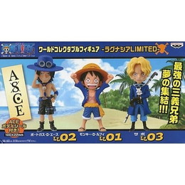 [FIG]モンキー・D・ルフィ&ポートガス・D・エース&サボ(3体セット) 「ワンピース」 ワールドコレクタブル-ラグナシアLIMITED- LL01 LL02 LL03 ラグナシア限定 フィギュア バンプレスト