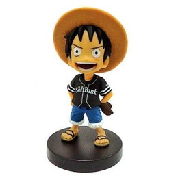 [FIG]モンキー・D・ルフィ ソフトバンクホークス ビジターVer. 「ワンピース×福岡ソフトバンクホークス」 ボビングヘッド フィギュア プレックス