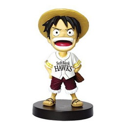 [FIG]モンキー・D・ルフィ ホークスVer. 「ワンピース×福岡ソフトバンクホークス」 ボビングヘッド フィギュア プレックス