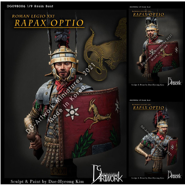 [FIG]1/9 第21ローマ軍団 ラパクス 百人副長 バスト レジンキャストキット [DG09B006] フィギュア(DG09B006) DG Artwork(DGアートワーク)